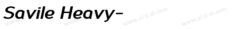 Savile Heavy字体转换